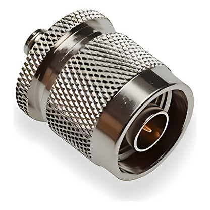 Adaptador en Línea de Conector SMA Hembra a N Macho, Níquel/ Oro/ Teflón