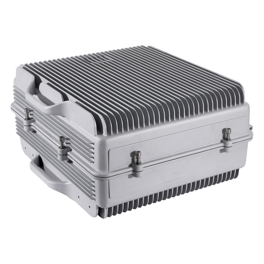 Amplificador de Señal Celular de Alta Potencia / Cobertura hasta 5 km / Banda 2 (1900 MHz) / 20 Watts / 95 dB de Ganancia / Multioperador / Gabinete