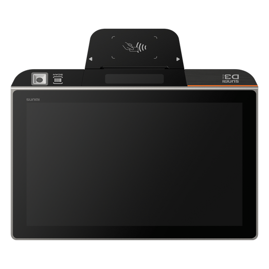 Terminal de Escritorio Inteligente SUNMI D3 MINI / Procesador Qualcomm Hexa-Core 2.4 GHz / 3 GB RAM + 32 GB ROM / Pantalla Principal 10.1" IPS