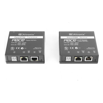 Kit extensor IP y PoE por cable UTP CAT5E hasta 500 mts @ 100 mbps