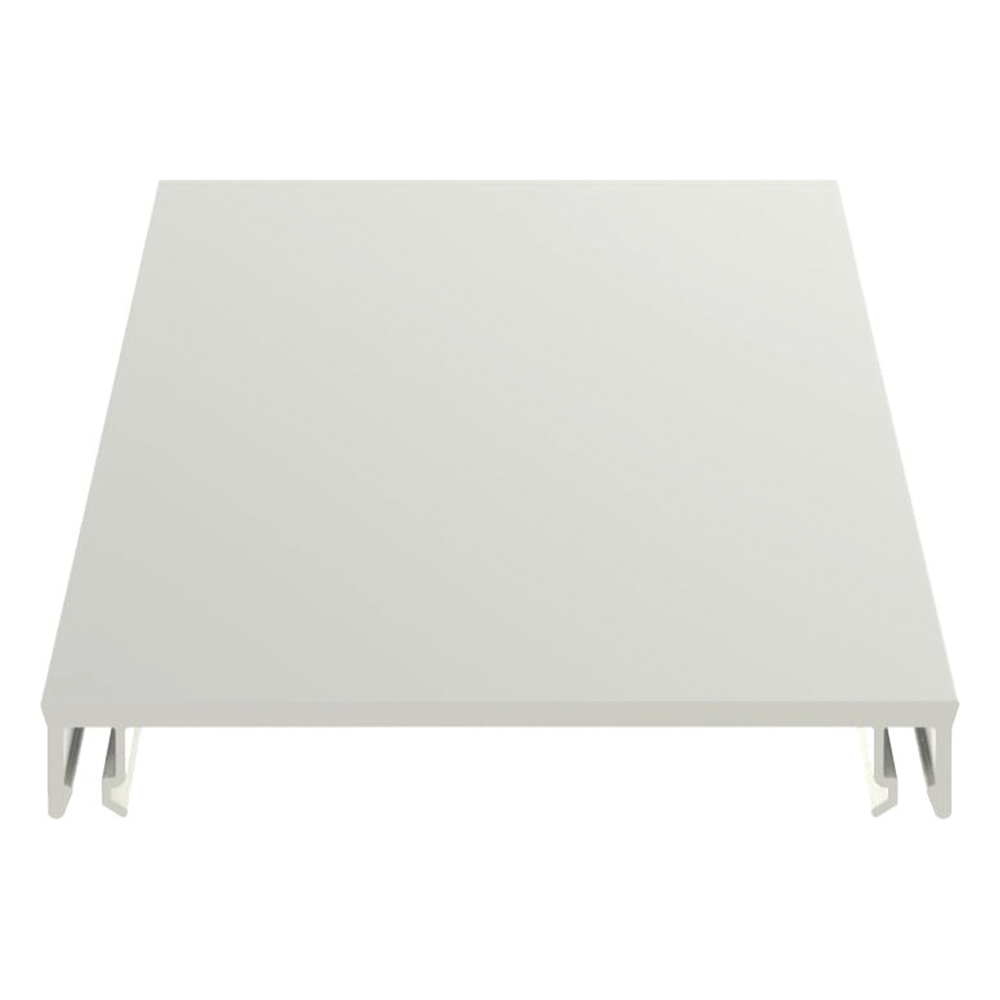 Cubierta para canaleta T-70, de PVC rígido, 70.1 x 9.1 x 2400 mm, Color Blanco Mate