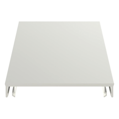 Cubierta para canaleta T-70, de PVC rígido, 70.1 x 9.1 x 2400 mm, Color Blanco Mate