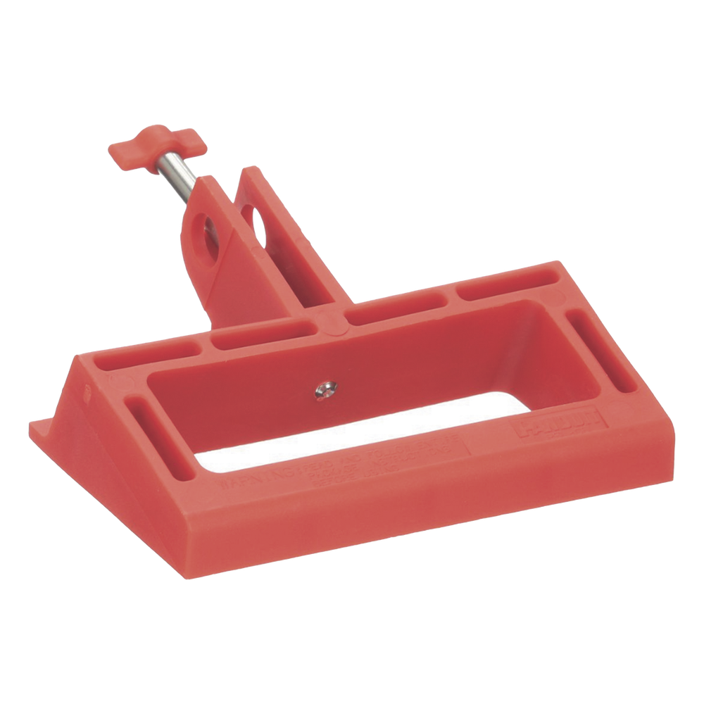 Bloqueador LOTO de Manija Grande para Disyuntores de Caja Moldeada, 2.24" (56.8m) Largo x 3.75" (95.2mm) Ancho. Color rojo