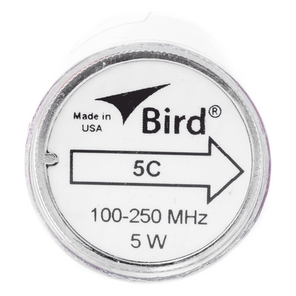Elemento de 5 Watt en linea 7/8" para Wattmetro BIRD 43 en Rango de Frecuencia de 100 a 250 MHz.