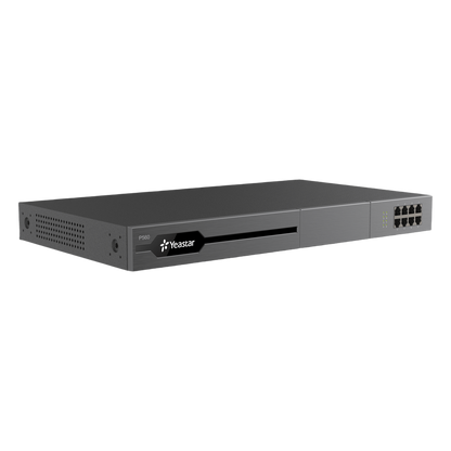 Conmutador IP PBX Enterprise Modular / 100 Extensiones Expansible a 200 / 30 Llamadas Simultáneas Expansible a 60 / Soporte E1/T1/PRI / Hasta 8