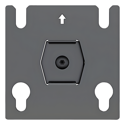 Accesorio - Placa Adaptadora para Panel LED 20 x 20.5 mm | Dimensiones 64 x 64 x 2 mm | Diámetro de Orificio Ø10.3 mm | Separación de Orificios 40 mm.