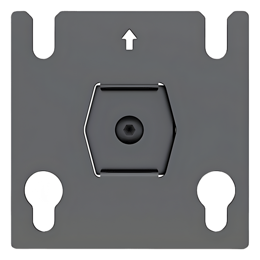 Accesorio - Placa Adaptadora para Panel LED 20 x 20.5 mm | Dimensiones 64 x 64 x 2 mm | Diámetro de Orificio Ø10.3 mm | Separación de Orificios 40 mm.