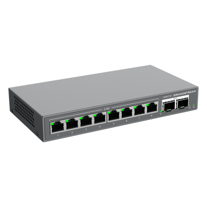 Switch L2 Lite Administrable de 10 Puertos / 8 Puertos Ethernet 2.5 Gigabits / 2 Puertos SFP+ 10 Gigabits / VLAN / QoS / Montaje en Escritorio o