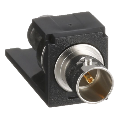 Módulo Acoplador Coaxial Tipo BNC, Mini-Com, de 75 Ohms, Color Negro