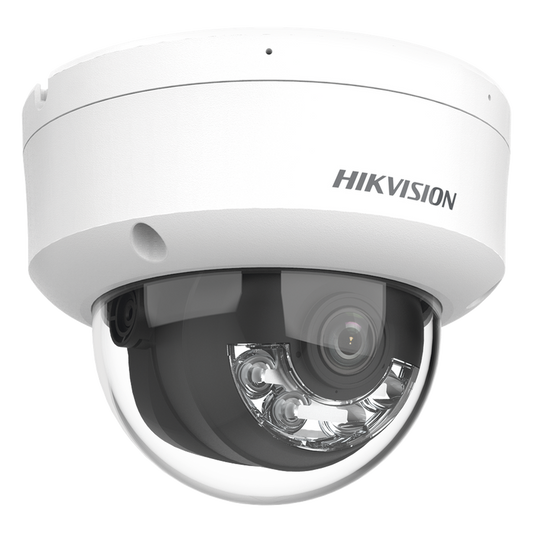 [Dual Light] Domo IP 6 Megapixel / Lente 2.8 mm / 30 mts IR + 30 mts Luz Blanca / Micrófono Integrado / Antivandálico IK08 / ACUSENSE Lite / Exterior