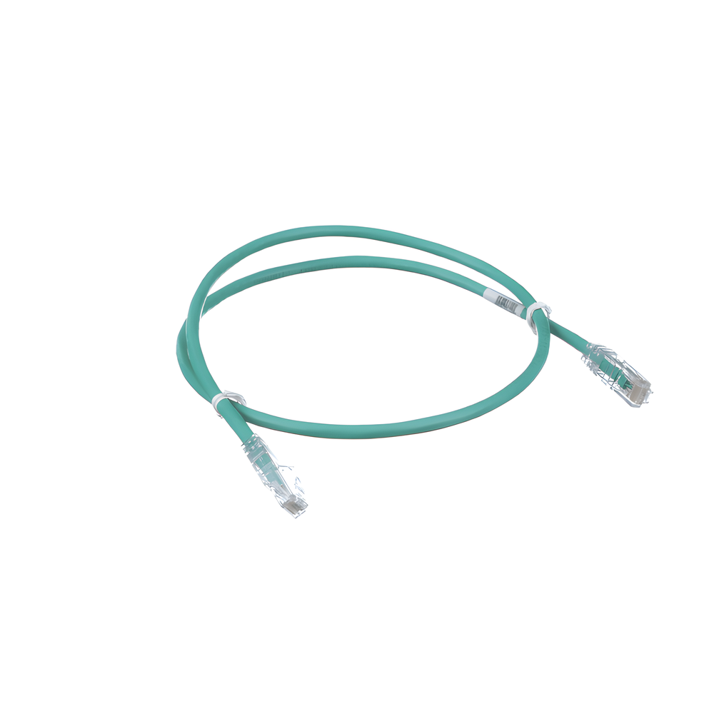 Cable de Parcheo TX6, UTP Cat6, 24 AWG, CM, Color Verde, 9.14 Metros (30 Pies)