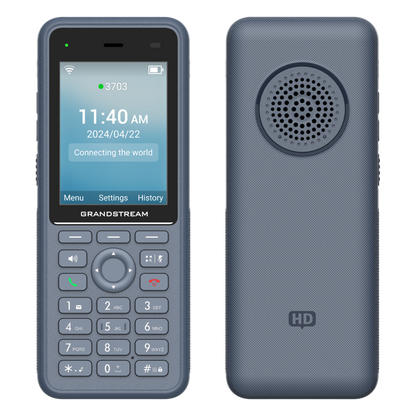 Teléfono IP Wi-Fi Inalámbrico WP836 / Wi-Fi 6 Doble Banda / IP69K Resistente a Exteriores / Batería 3000 mAh / 4 Conferencias / Bluetooth Integrado