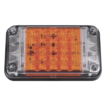 Luz de Advertencia de 7X4", Color Ámbar, Con Luces de Trabajo, Ideal para Ambulancias