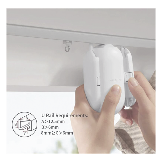 Controlador de cortinas Riel tipo U / BLUETOOTH recargable y fácil de instalar