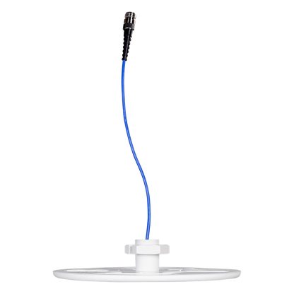 Antena Omnidireccional para Techo Interior / 600-6000 MHz / 5 Bandas Celulares y WiFi / Perfil Ultra Bajo 8 mm / Conector N-hembra / Cable Plenum 30