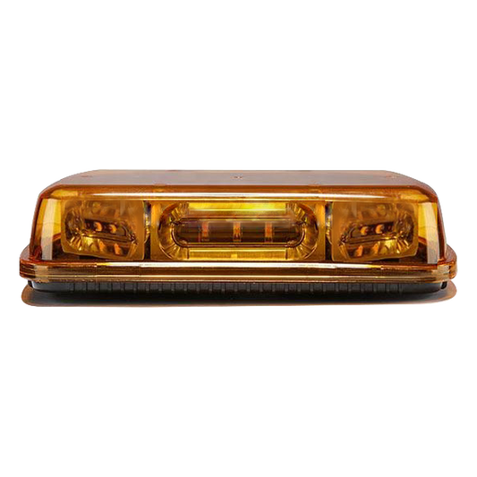 Mini Barra con 18 Poderosos LEDs, Color Ámbar Con Montaje Magnetico