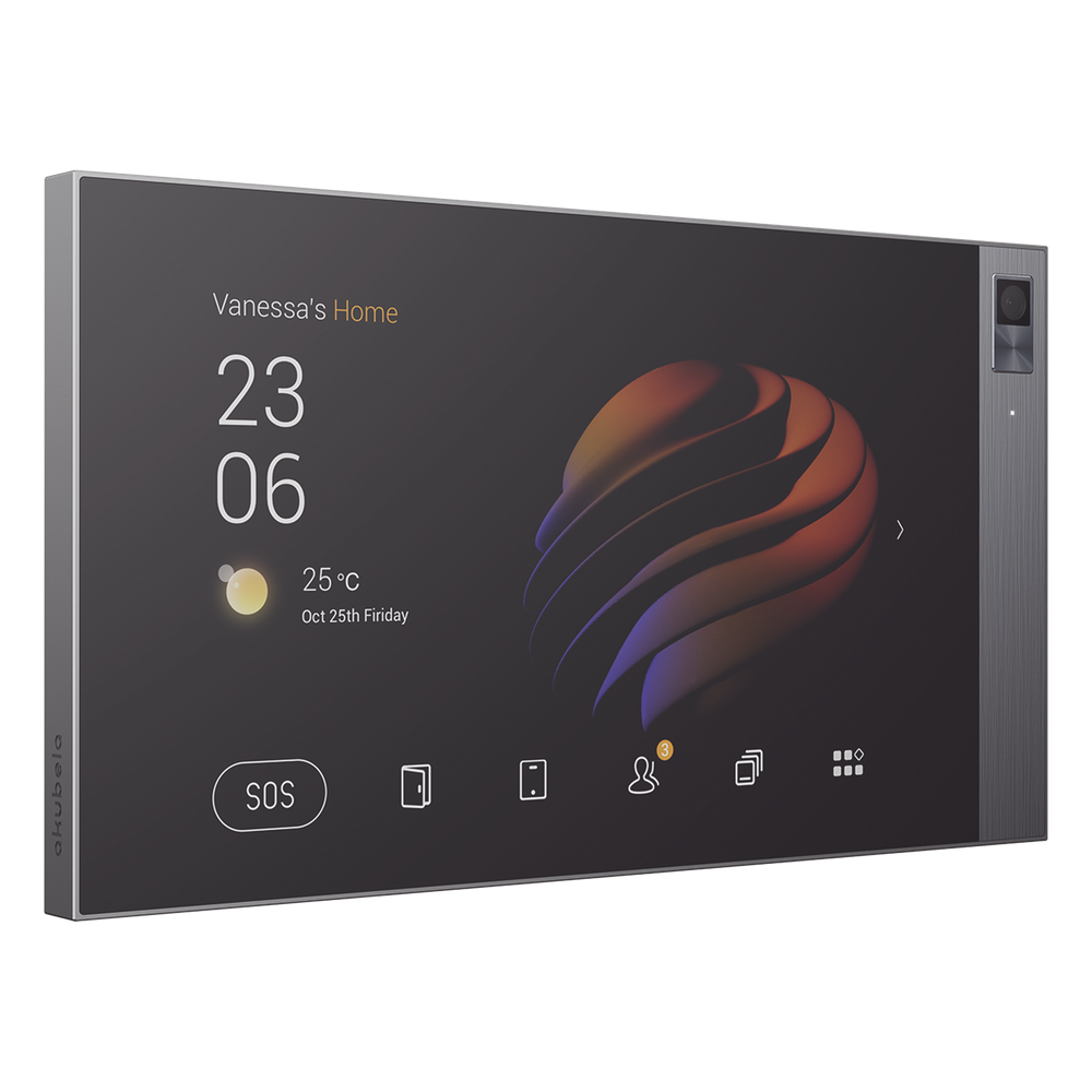 Pantalla táctil Hub controlador integrable con sistemas de automatización compatible con múltiples marcas. Conexión Wifi y Ethernet