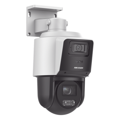 [TandemVu] PTZ IP 4 Megapixel con Cámara Panorámica 4 Megapixel / 4X Zoom / Dual Light (40 mts IR + 30 mts Luz Blanca) / ACUSENSE / IP66 / PoE+