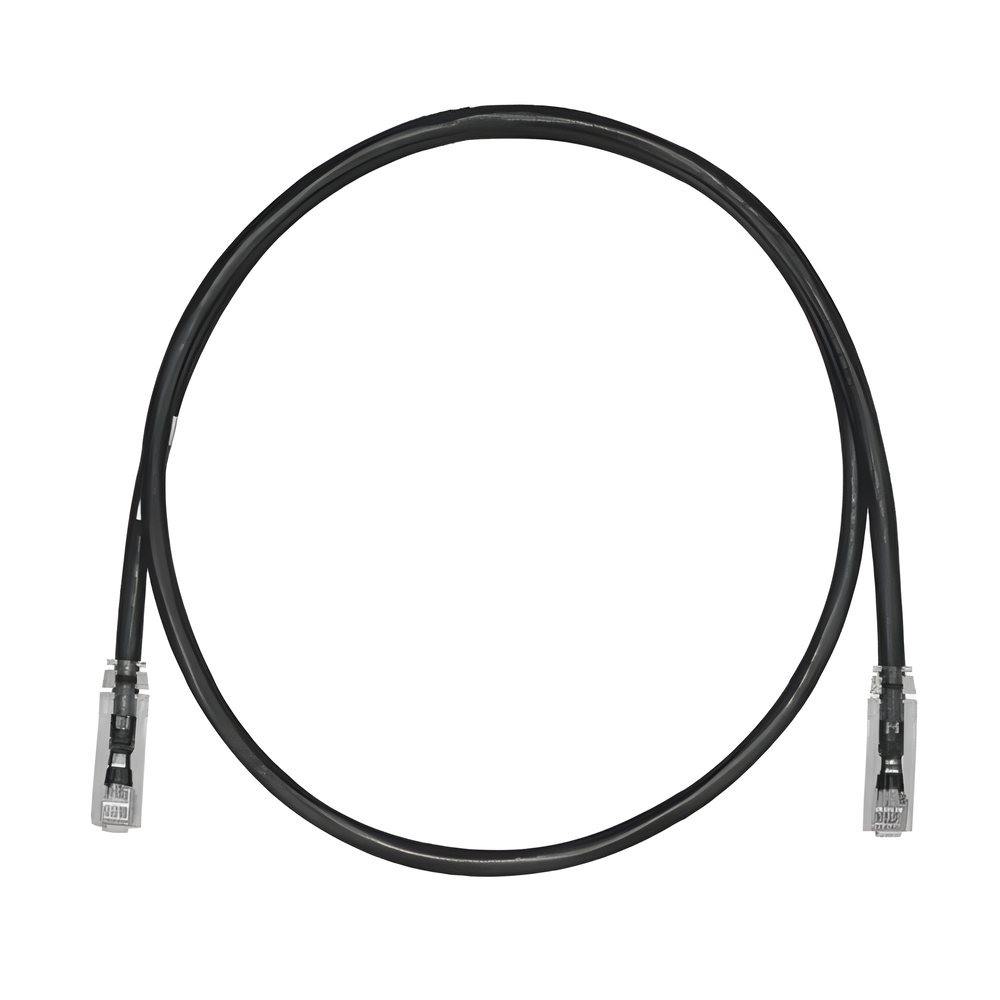 Cable de Parcheo TX6, UTP Cat6, 24 AWG, CM, Color Negro, 4.57 Metros (15 Pies)