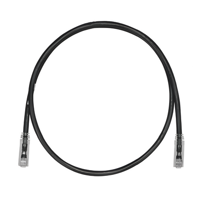 Cable de Parcheo TX6, UTP Cat6, 24 AWG, CM, Color Negro, 4.57 Metros (15 Pies)