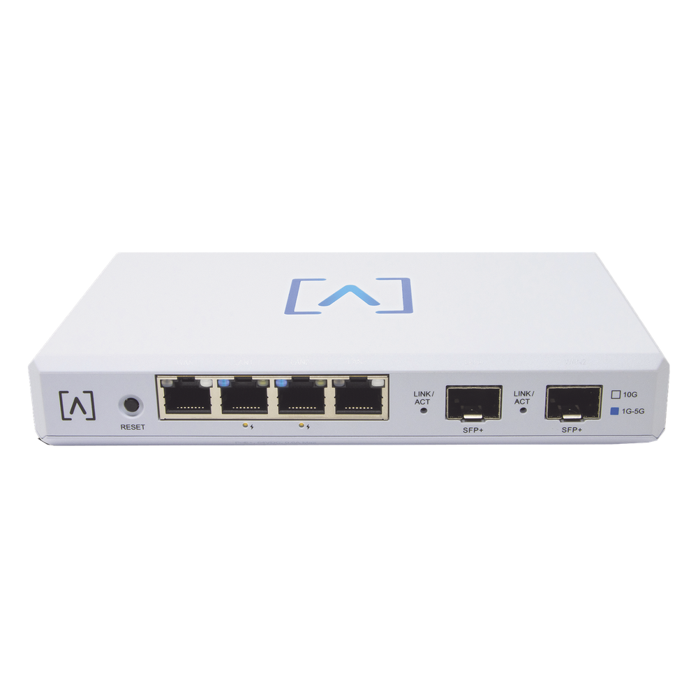 Router VPN / 4 puertos 10/100/1000/2500 Gbps (2 puertos PoE af/at) / 2 puertos SFP+ 10Gbps / Filtrado Avanzado DPI: Bloqueo de Contenido