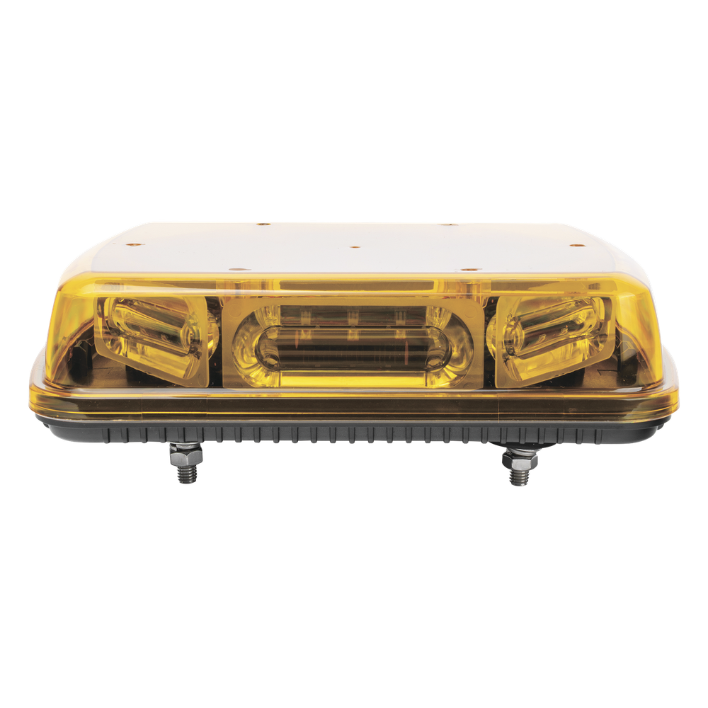 Mini Barra con 18 Poderosos LEDs, Color Ámbar Con Montaje Fijo de Tornillos