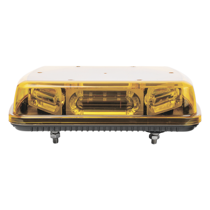 Mini Barra con 18 Poderosos LEDs, Color Ámbar Con Montaje Fijo de Tornillos