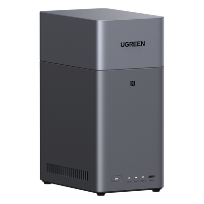 NAS UGREEN NASync DH2300 / Procesador RK3576 / 4GB / 32GB eMMC / 2 Bahías SATA / JBOD-Basic-RAID 0-RAID 1 / Puerto HDMI 4K / 1 GbE / USB 3.2 Gen 1