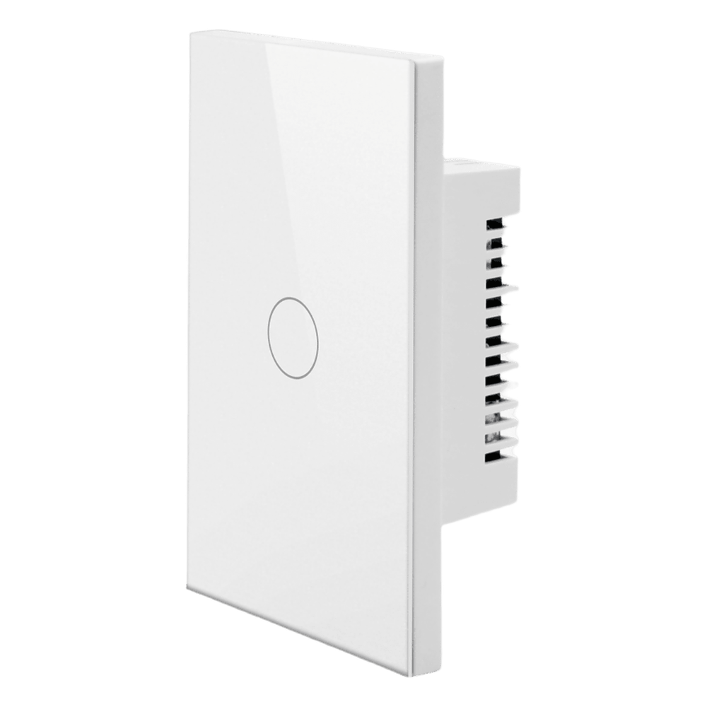 Apagador Inteligente ZigBee / 1 Gang / 800 W / 100-250 V / Vidrio Templado / Cable Neutro Opcional / Control por App y Voz vía Hub