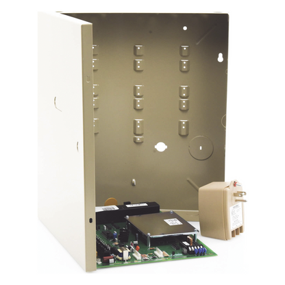 Panel de alarma de intrusión comercial particionado, hasta 128 zonas cableadas, V-Plex e inalámbricas, 8 particiones, compatible con AlarmNet y Total