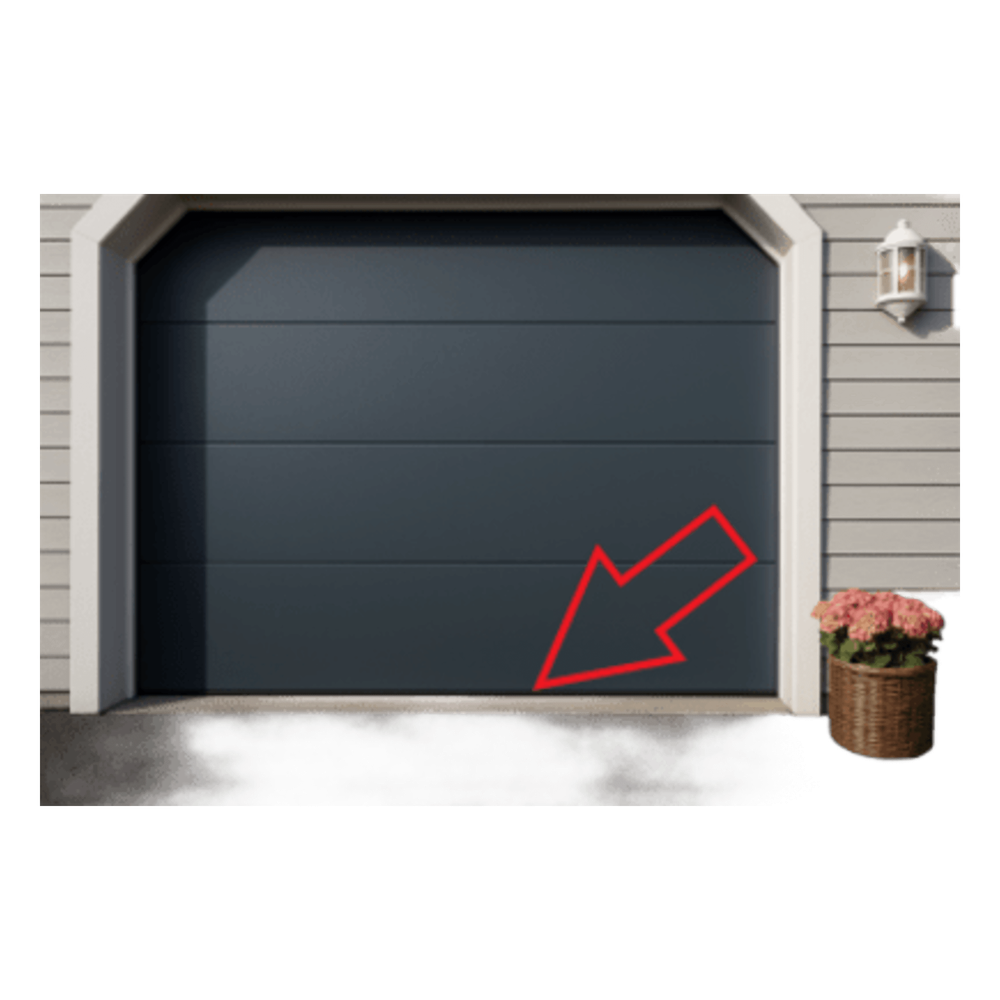 Sello Plastico Rigido y Flexible P/ Puertas D/ Garage D/ 18 Pies D/ Ancho