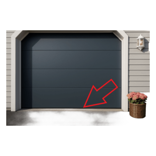 Sello Plastico Rigido y Flexible P/ Puertas D/ Garage D/ 18 Pies D/ Ancho