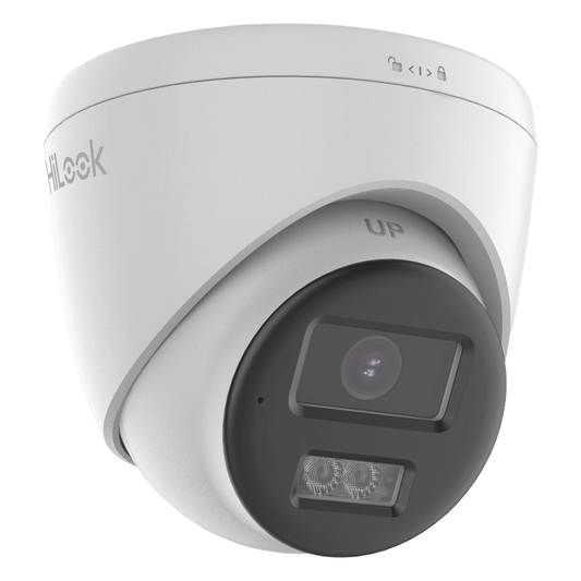 [Audio Bidireccional + Dual Light + ColorVu] Turret TURBOHD 2 Megapixel (1080p) / Lente 2.8 mm / 40 mts IR EXIR + 40 mts Luz Blanca / Micrófono y