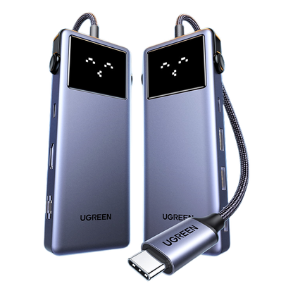 Hub USB-C 7 en 1 / USB-C a HDMI 4K 60Hz / 2x USB-A 3.0 + USB-C 3.0 + USB-A 2.0 / Gigabit Ethernet / PD 100W / Cable 20 cm (7.9 in)
