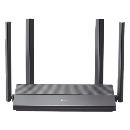 Router WiFi 6 AX 1500 Mbps / MU-MIMO 2X2 y OFDMA / 1 Puerto WAN Gigabit / 3 Puertos LAN Gigabit / Soporta IPV6 y TR-069 / 4 Antenas Beamforming