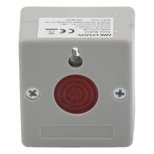 Botón de Pánico Cableado / Compatible con Cualquier Panel de Alarma / LLave de Seguridad / NA/NC / Material Retardante al Fuego (ABS)