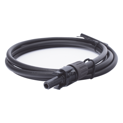 Cable Fotovoltaico 1.5 m, Negro, Calibre 10 AWG con Terminal MC4-H en un Extremo