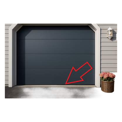 Sello Plastico Rigido y Flexible P/ Puertas D/ Garage D/ 8 Pies D/ Ancho