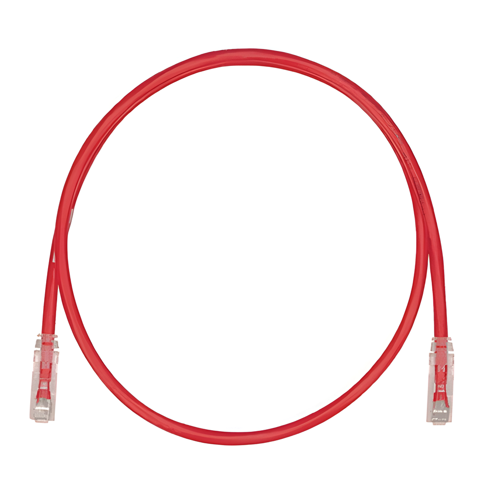 Cable de Parcheo TX6, UTP Cat6, 24 AWG, CM/LSZH, Color Rojo, 1 ft