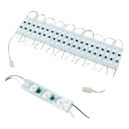 Cadena con 20 Módulos LED Individuales / Resistente a Intemperie / 4500 Lúmenes / 110V / Luz Blanca 6 500 K / Conectados en Serie / No Requiere