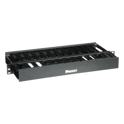 Organizador de Cables Horizontal PatchLink, Doble (Frontal y Posterior), Para Rack de 19in, 1UR
