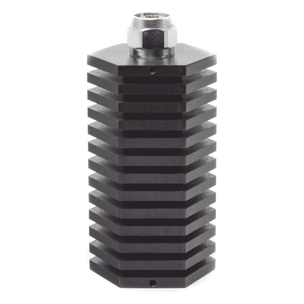 Carga Fantasma Terminal para 50 Watt con Impedancia de 50 Ohm, Conector N Macho.