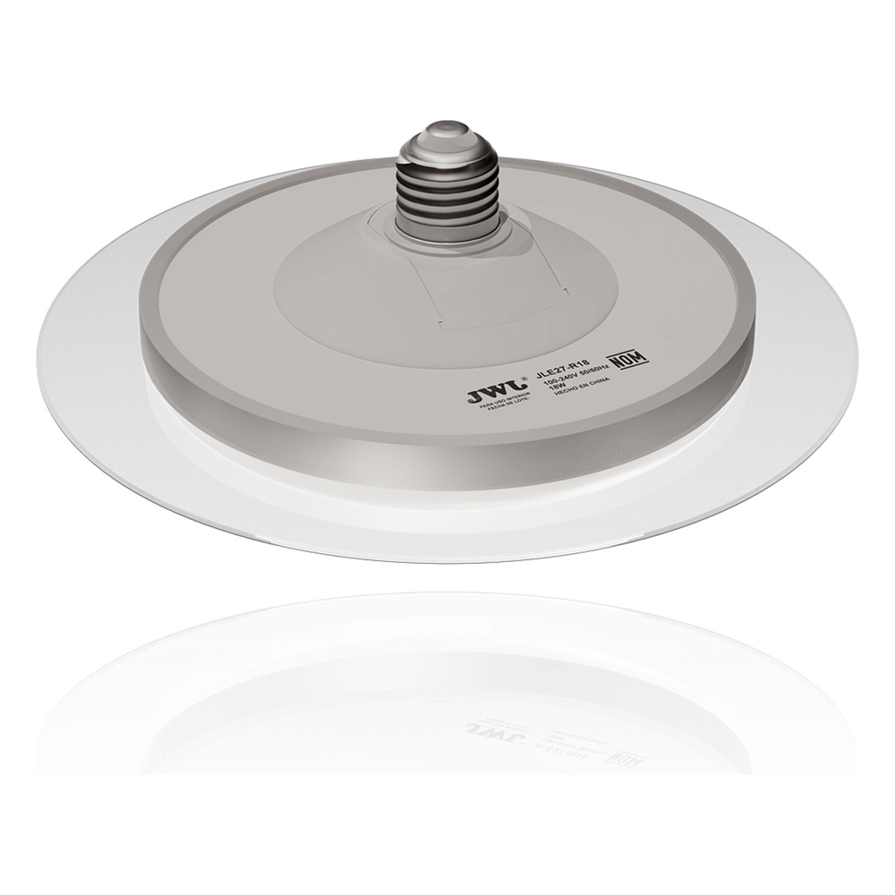 Foco LED Tipo Plafón de 38W 3300 Lúmenes / IP20 /Uso Interior / Base E27 / Temperatura de Color 6500 K / Angulo de Luz 140°