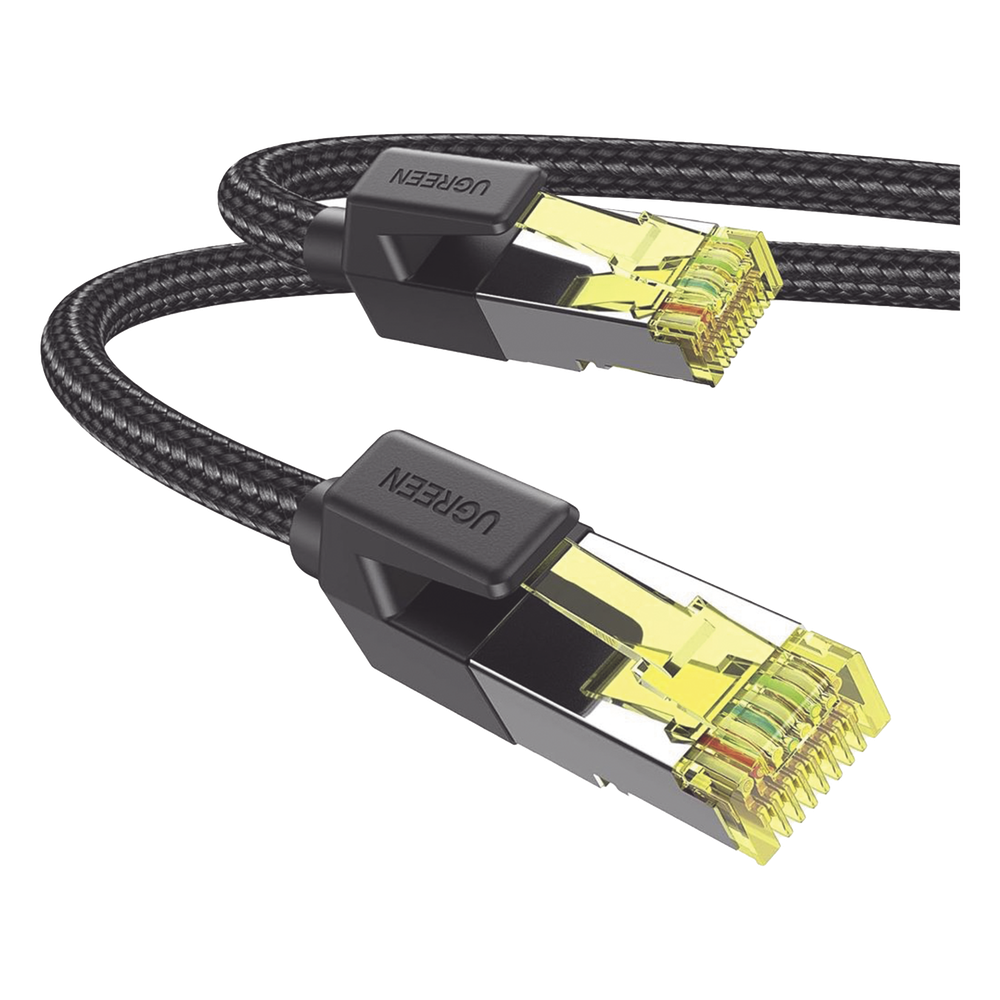Cable Ethernet Cat7 CLASS F/FTP Redondo con Malla de Nylon 1 Metro (3.28 Pies)