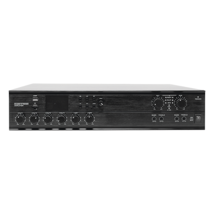 Amplificador Mezclador Matricial | 2 zonas | 240w por canal | 6 entradas | Receptor de medios