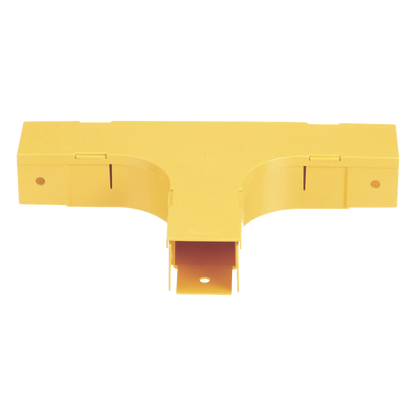 Accesorio en T Horizontal, Con Ángulos a 90º, Para Canaletas FiberRunner™ 2X2, Color Amarillo