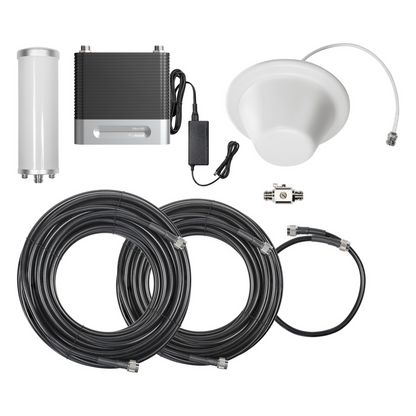 KIT Amplificador de Señal Celular 4G/ 3G, OFFICE 100 | Mejora la Señal Celular de Múltiples Operadores | Cubre áreas de hasta 1200 m²