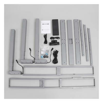 Base de Escritorio Motorizado Profesional Tipo L (3 Columnas) / Altura Ajustable 60-125cm / Estructura Estable / Funcionamiento Suave / 4 Preset de