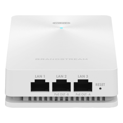 Punto de acceso Wi-Fi 6 802.11ax de pared, MU-MIMO 2x2:2 (2.4G) y 3x3:2 (5G), Throughput inalámbrico de 3 Gbps y 4 puertos Gigabit cableados