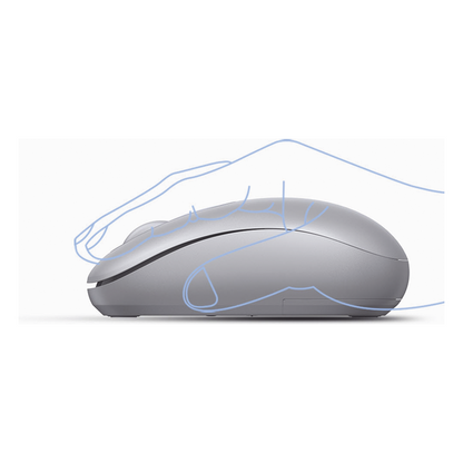 Mouse Inalámbrico 2.4G 800/1200/1600/2400 DPI | Función de 3 botones | Alcance 10m | Silencioso | Ergonómico | Anti-caída y Anti-interferencias |